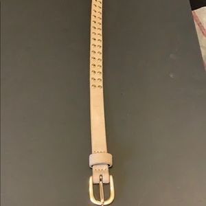 Missguided cream studded belt